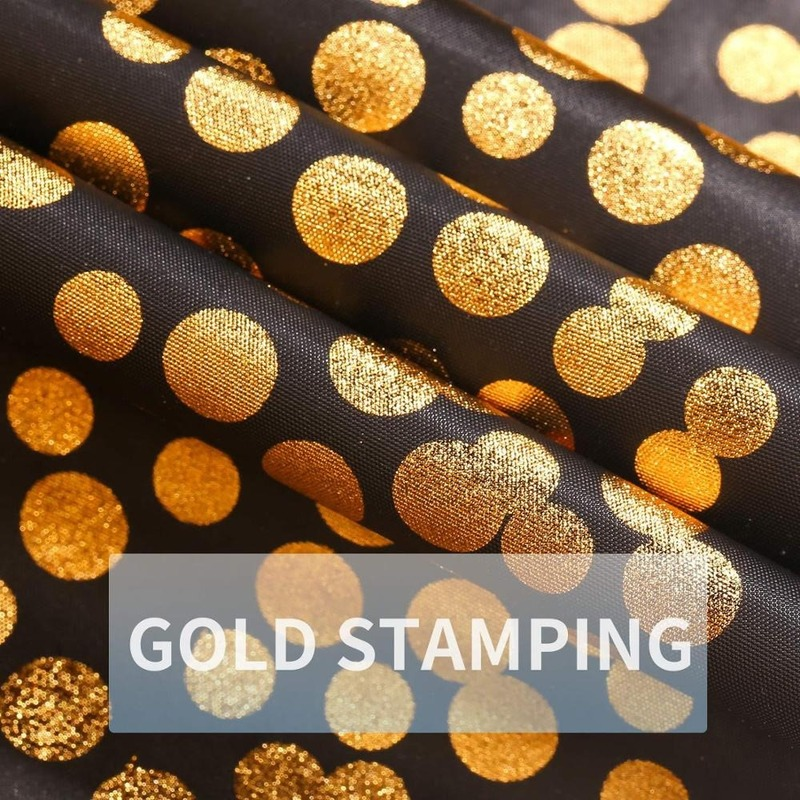 Khăn Trải Bàn Bằng peva Họa Tiết Chấm Bi Màu Đồng Đen Vàng Hồng Dùng 1 Lần