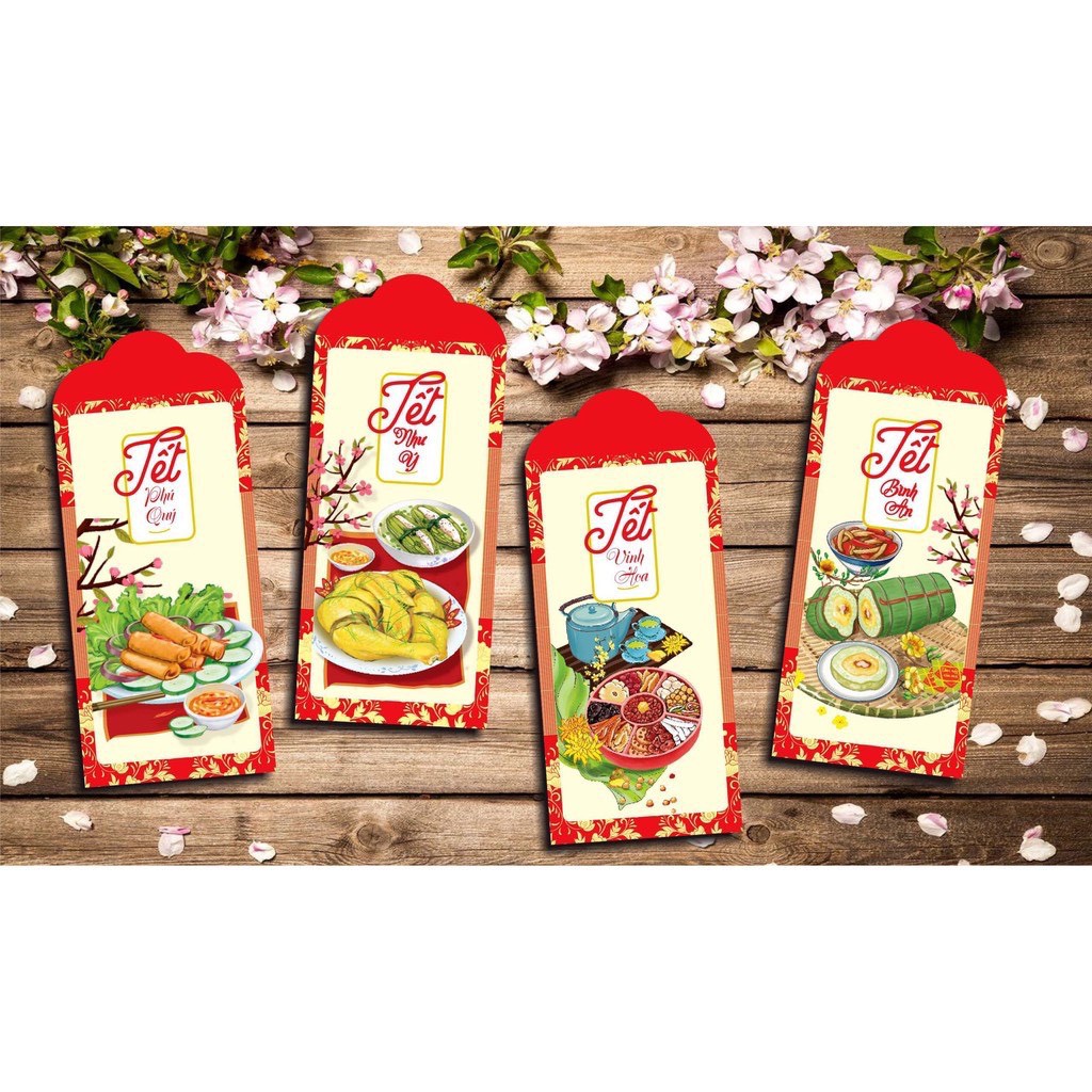 Lì Xì Tết ❤️FREESHIP❤️ Combo bao lì xì Tết 2021 hàng cao cấp dày đẹp hình đẹp siêu cute
