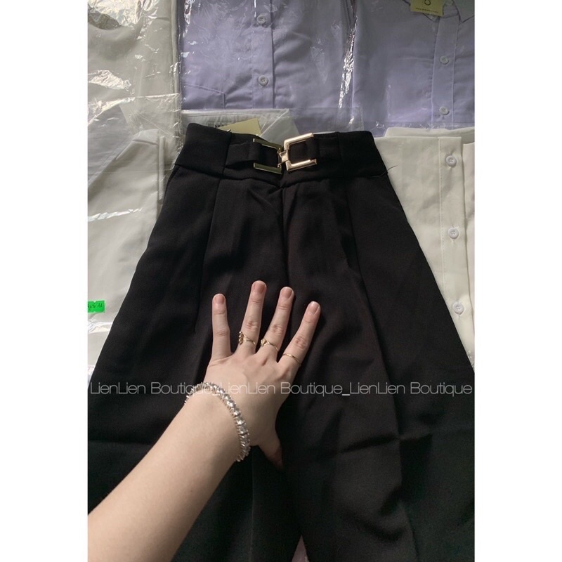 Quần tây Baggy lưng siêu cao đai có bigsize mã 230