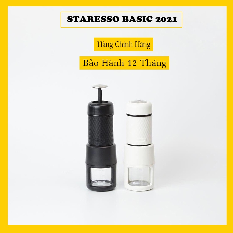 Commbo Staresso Basic và Máy Xay | BẢN NÂNG CẤP 2021 [ Bảo Hành Chính Hãng 12 Tháng ] - Tặng kèm 250gr Cà Phê