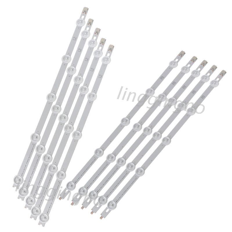 Set 10 Dải Đèn Led 5 Và 5 Thanh Đèn Cho Tv Lg 42ln Inch 42ln540v