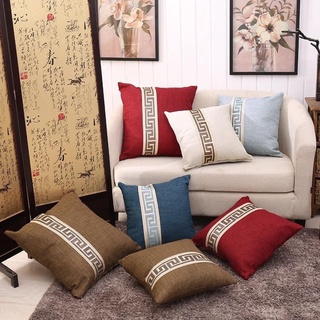 Gối Tựa Lưng Trang Trí Sofa VẢI DẠ GAI HỌA TIẾT Cao Cấp , Sang Trọng ĐX1371