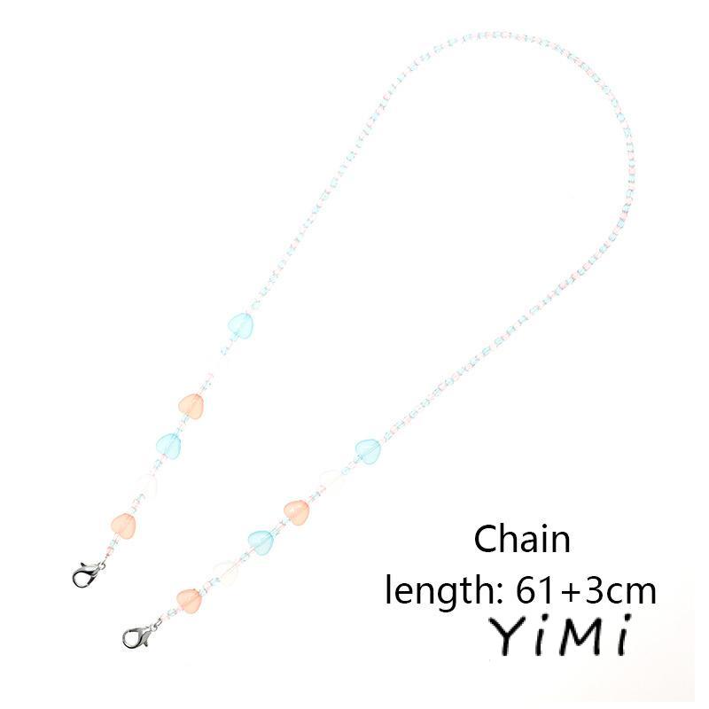 Phụ Kiện Dây Đeo Khẩu Trang Đa Năng Chống Thất Lạc Họa Tiết Dâu Tây Xinh Xắn Cho Bé