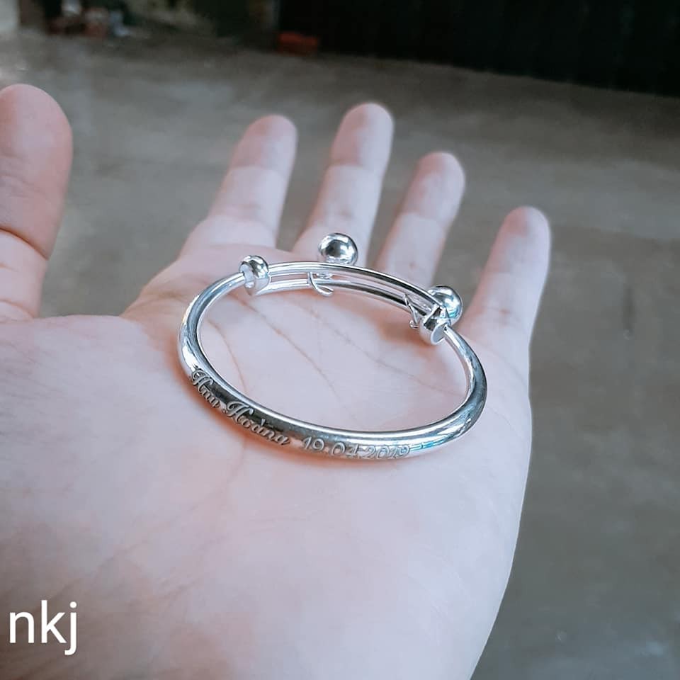 LẮC BẠC TA CÓ CHUÔNG CHO BÉ LẮC BẠC KHẮC TÊN CHO BÉ
