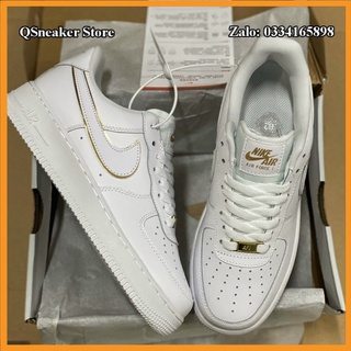 ✔️Giày Af1 Trắng Viền Vàng Icon Clash White Metallic Gold Fullbox✔️