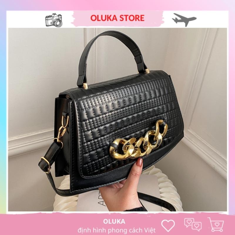 Túi xách vân cá cao cấp da mềm đeo vai thời trang phong cách Châu Âu OLUKA STORE TĐV067