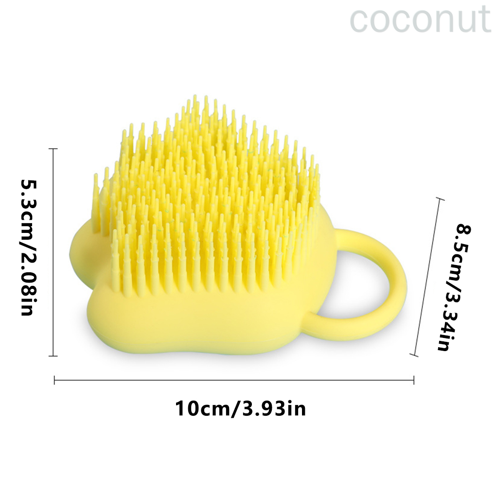 (Hàng Mới Về) Bàn Chải Massage Khi Tắm Bằng Silicon Màu Vàng | BigBuy360 - bigbuy360.vn