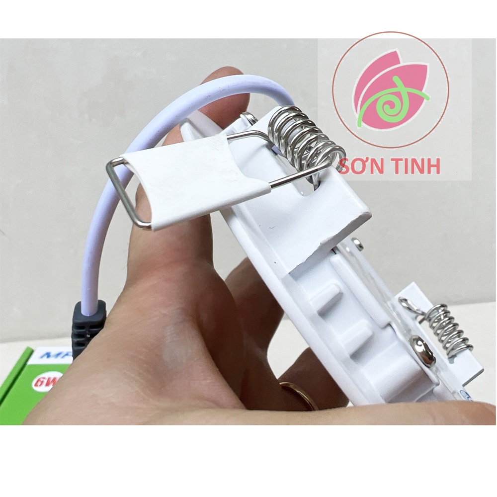 Đèn Led Âm Trần 6W Tròn MPE Cao Cấp màu trắng vàng - Đèn Panel downlight Led 6w - Bảo hành 2 năm chính hãng