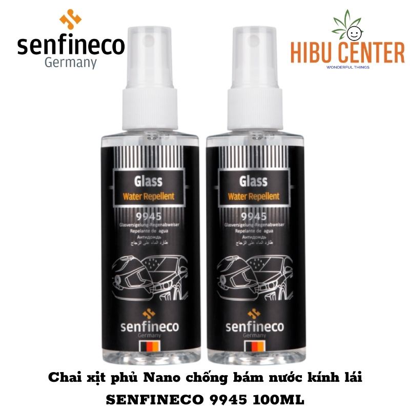 Dung Dịch Phủ Nano Chống Bám Nước Kính SENFINECO Glass Water Repellent 9945 100ml | Hibucenter