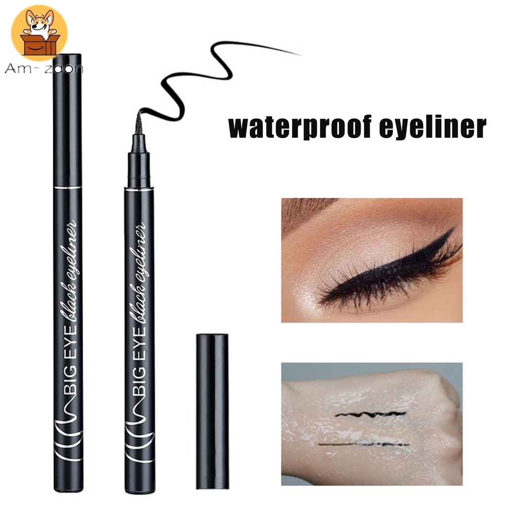 1 Bút Kẻ Mắt Dạng Lỏng Màu Đen Chống Thấm Nước Lâu Trôi