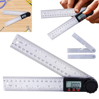 200mm / 0-360°Thước Đo Góc Điện Tử Chất Liệu Thép Không Gỉ