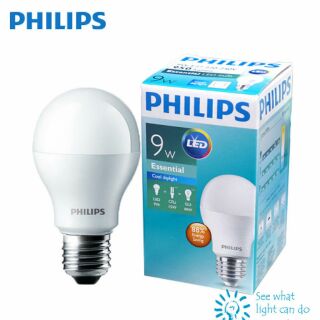Bóng đèn tròn búp Led Bulb Ess Philips 9w (Trắng/Vàng) chính hãng