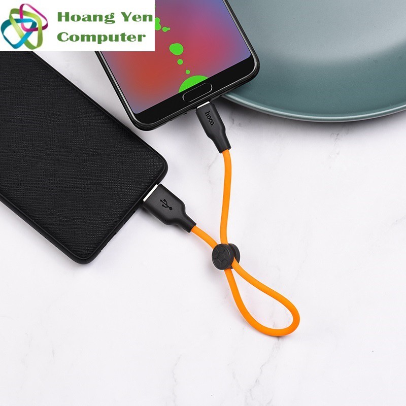[25CM] Cáp Sạc MICRO USB Hoco X21 Plus Dài 25CM Dây Silicon Mềm Dẻo Chống Cháy - BH 1 Năm - Hoàng Yến Computer