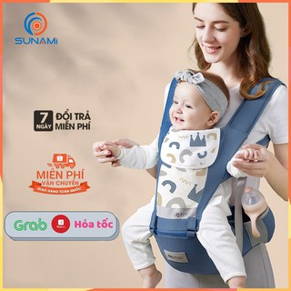 Địu em bé cao cấp ANDYBEAR , Địu em bé 4 mùa đa năng  phù hợp 0-36 tháng tuổi - Bảo hành 12 tháng.