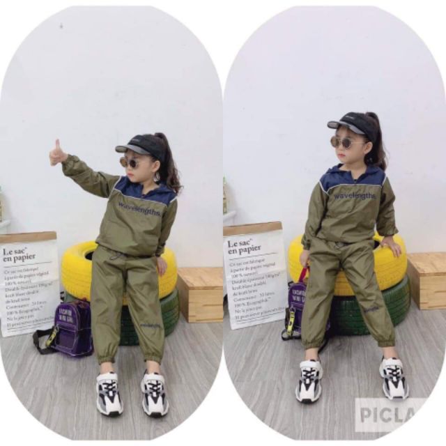 Set bộ gió thể thao bé gái