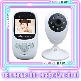 [Tặng thìa báo nóng] Máy báo khóc không dây có Camera quan sát bé mbk02