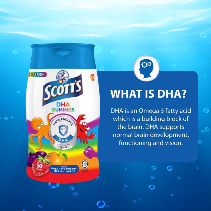 Scotts DHA GUMMIES / DHA / Vitamin Trẻ Em