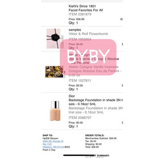 [Bill US] Kem nền Dior Backstage tone 3N 5ml