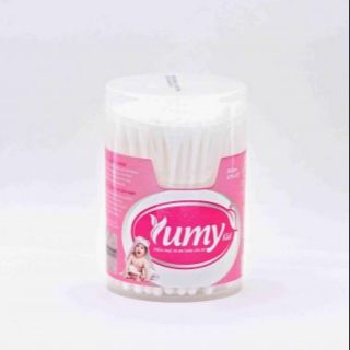 Tăm bông Yumy thân nhựa hộp vát nhỏ trẻ em 160 pcs