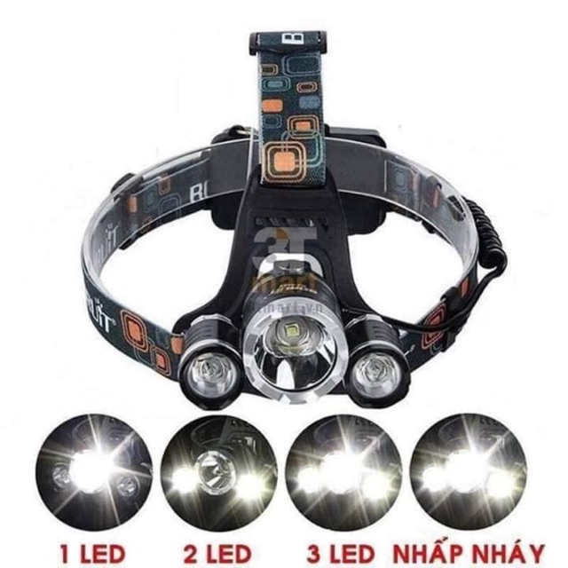 Đèn đội đầu 3 bóng siêu sáng