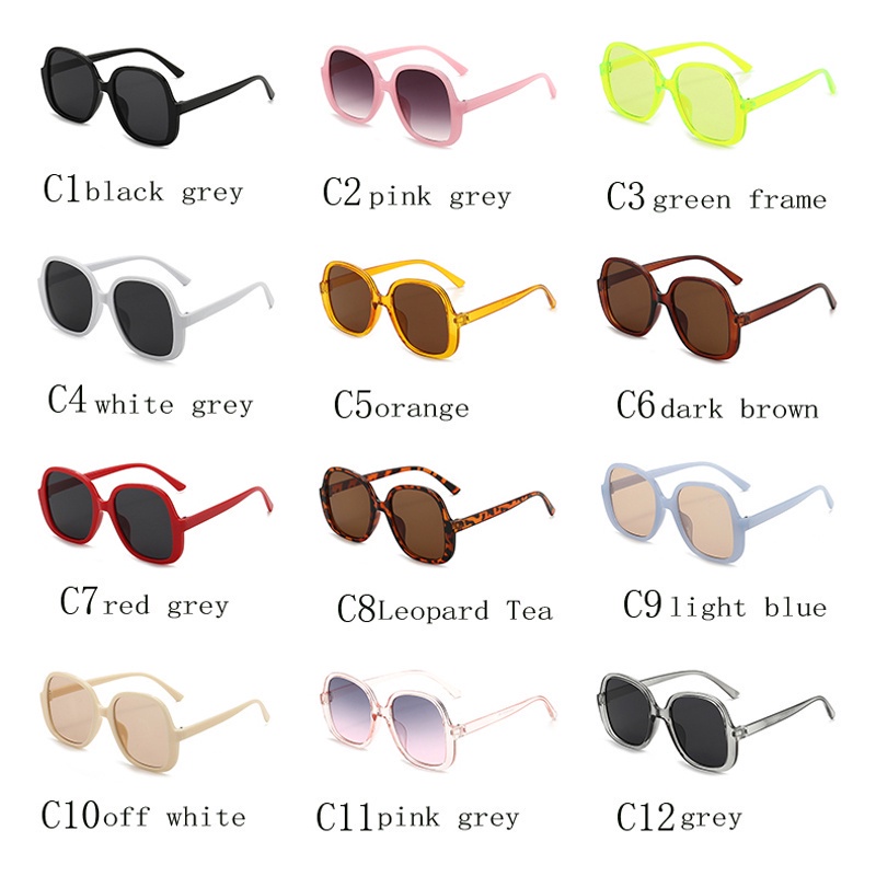 Kính Mát Tròng To Chống Tia UV400 Cho Cả Nam Và Nữ