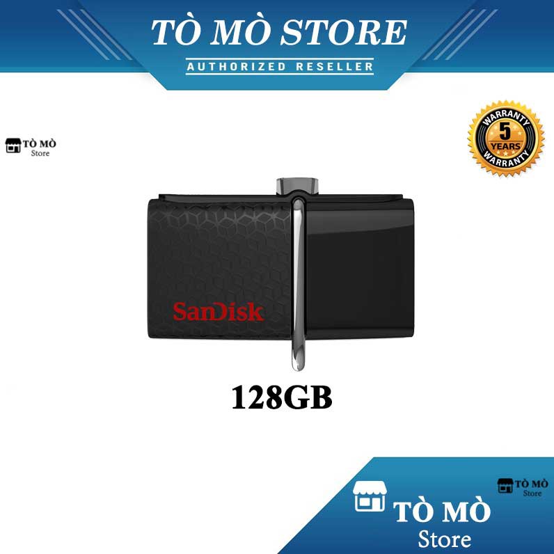 USB OTG 3.0 SanDisk Ultra 128GB 150MB/s - Bảo hành 5 năm