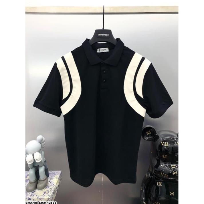 Áo Thun Polo Nam Nữ Thom Sọc Vai Form Rộng Cổ Bẻ Sọc Tay Vải Dày Mịn Thoáng Mát Thiết Kế Thời Trang