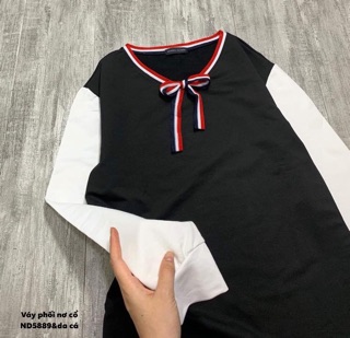 Váy đuôi  cá phối nơ cổ -ND