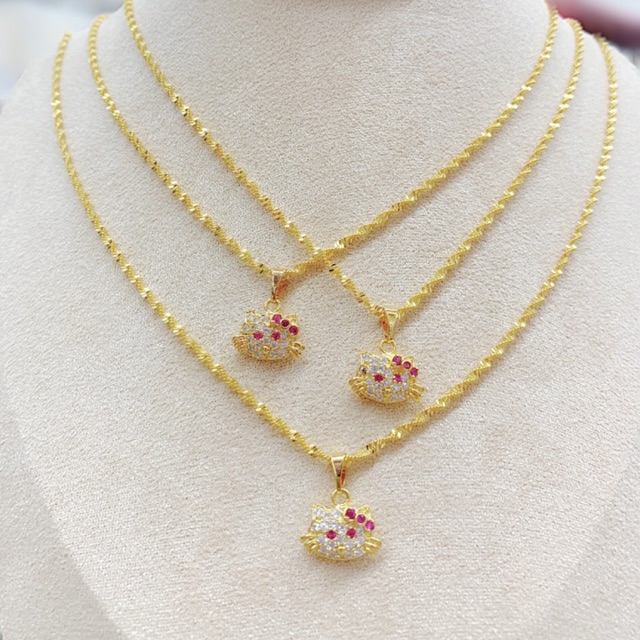 Dây chuyền nữ mặt hello kitty