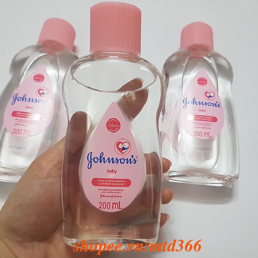 Dầu Massage Em Bé 200ml Johnson's Baby Oil Chinh Hãng.