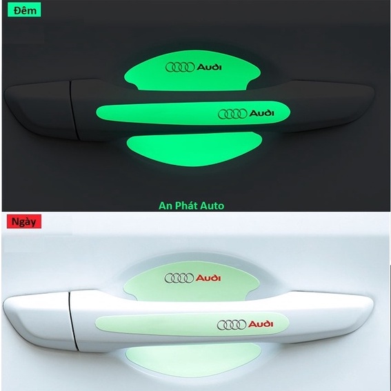 Miếng Dán Dạ Quang Chống Trầy Xước Hõm Cửa Xe Hơi/Tay Nắm Cửa Xe Hơi Phát Sáng Khi Tối Cho Nhiều Hãng Xe [Hàng Loại Tốt]