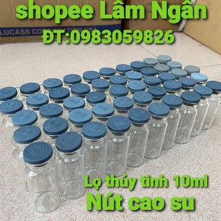 Combo 200 lọ và 500 lọ thủy tinh 5ml,7ml,10ml nắp cao su