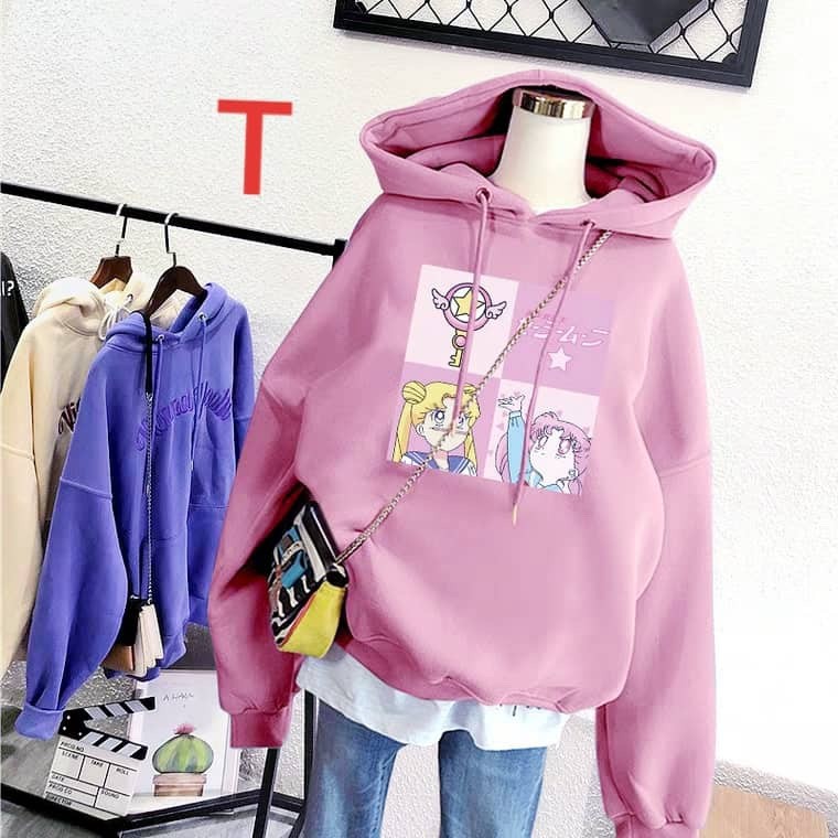 Áo hoodie thủy thủ mặt trăng DTR1119