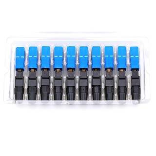Combo 10 Đầu nối nhanh fast connect SC-UPC xanh dương hàng cao cấp