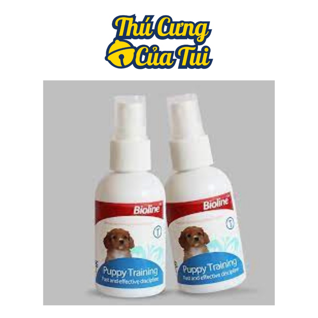 Chai Xịt Hướng Dẫn Đi Vệ Sinh Cho Chó Đi Đúng Chỗ Bioline Puppy Training - Thú Cưng Của Tui