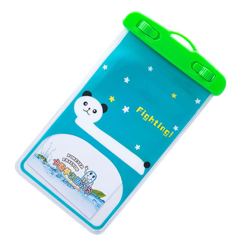 Túi đựng điện thoại chống nước đi mưa, đi biển siêu dễ thương Thế Giới Khăn