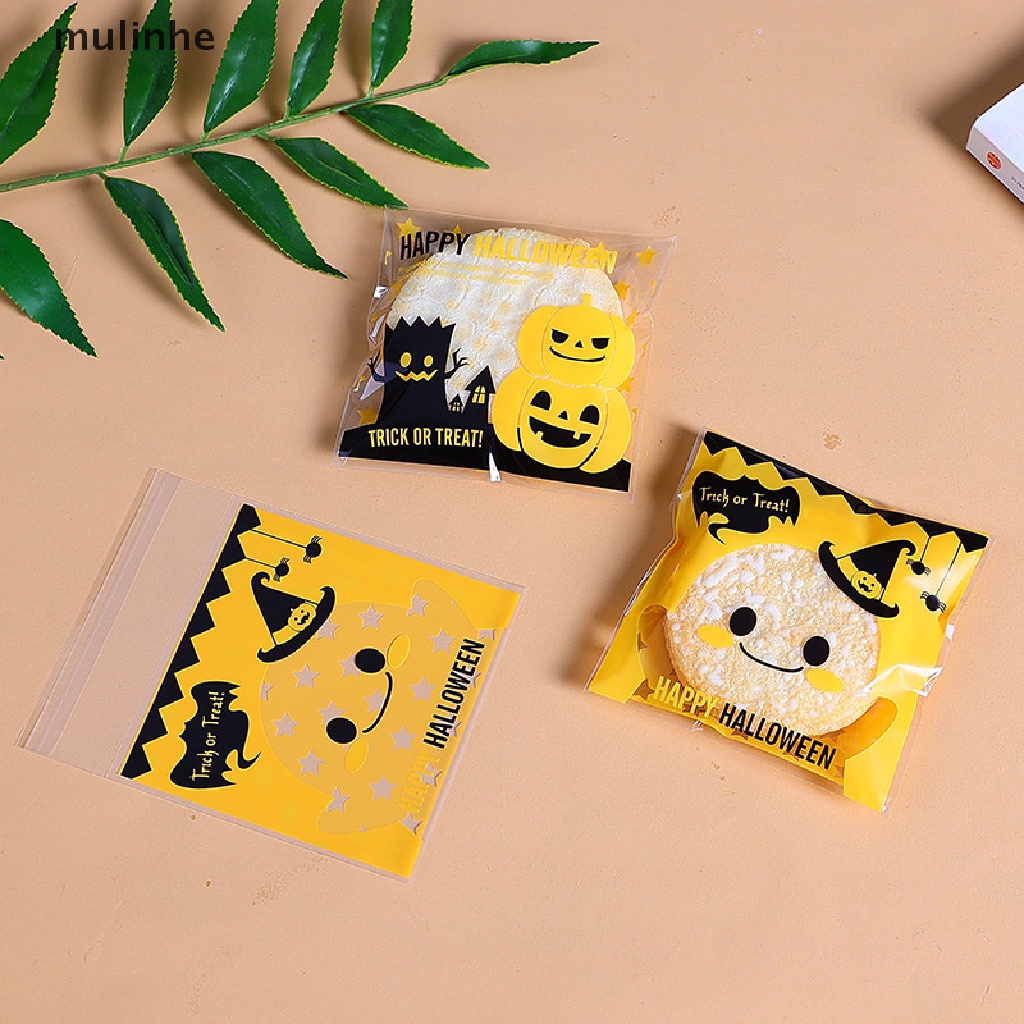 Set 100 Túi Nhựa Đựng Bánh Kẹo Trang Trí Halloween