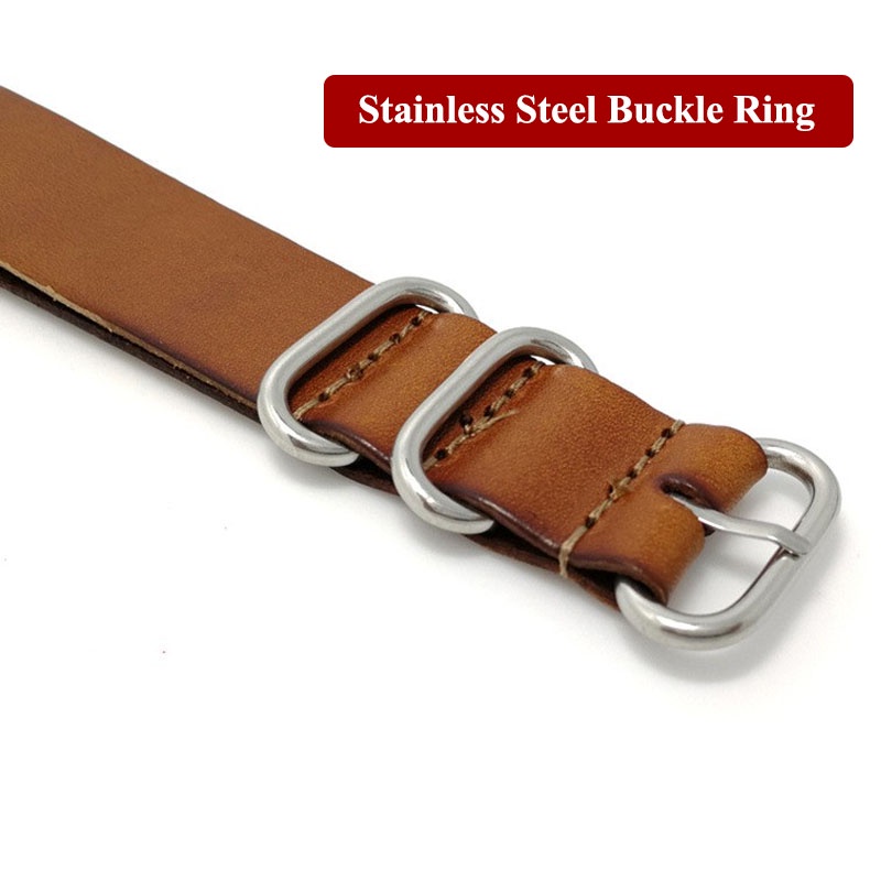 Dây Đeo Đồng Hồ Bằng Da Bò Cao Cấp 14/16/18/20/22/24mm