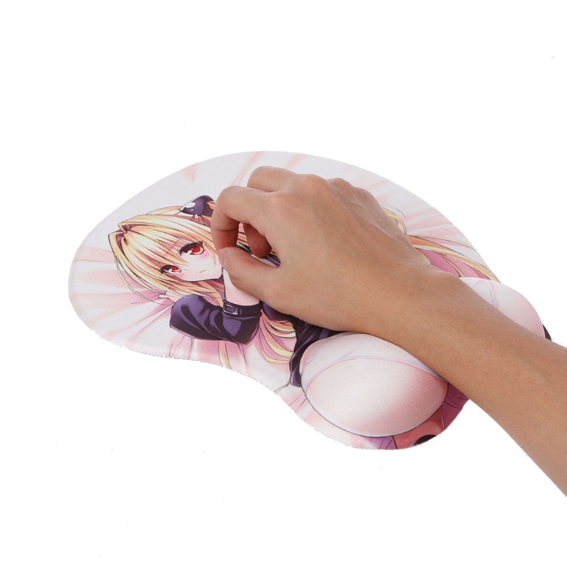 chin Creative Cartoon Anime 3D Sexy Beauty Hips Silicone Mouse Pad Wrist Rest Support