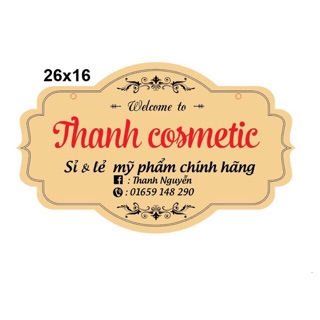 Bảng gỗ thương hiệu chụp sản phẩm