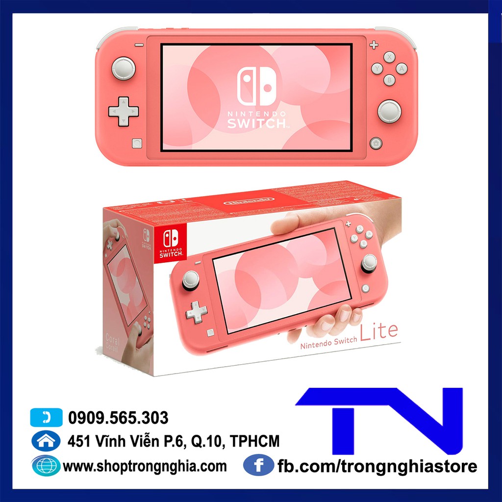 [Mã ELHAMS5 giảm 6% đơn 300K] Máy Nintendo Switch Lite Coral [ mới 100%]