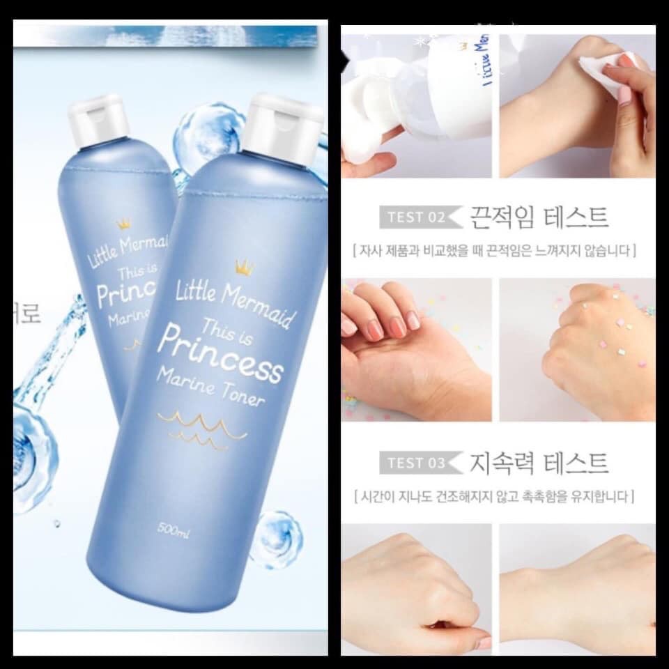 Nước hoa hồng Little Mermaid This Is Princess Marine Toner_AHA và BHA diu nhẹ | BigBuy360 - bigbuy360.vn