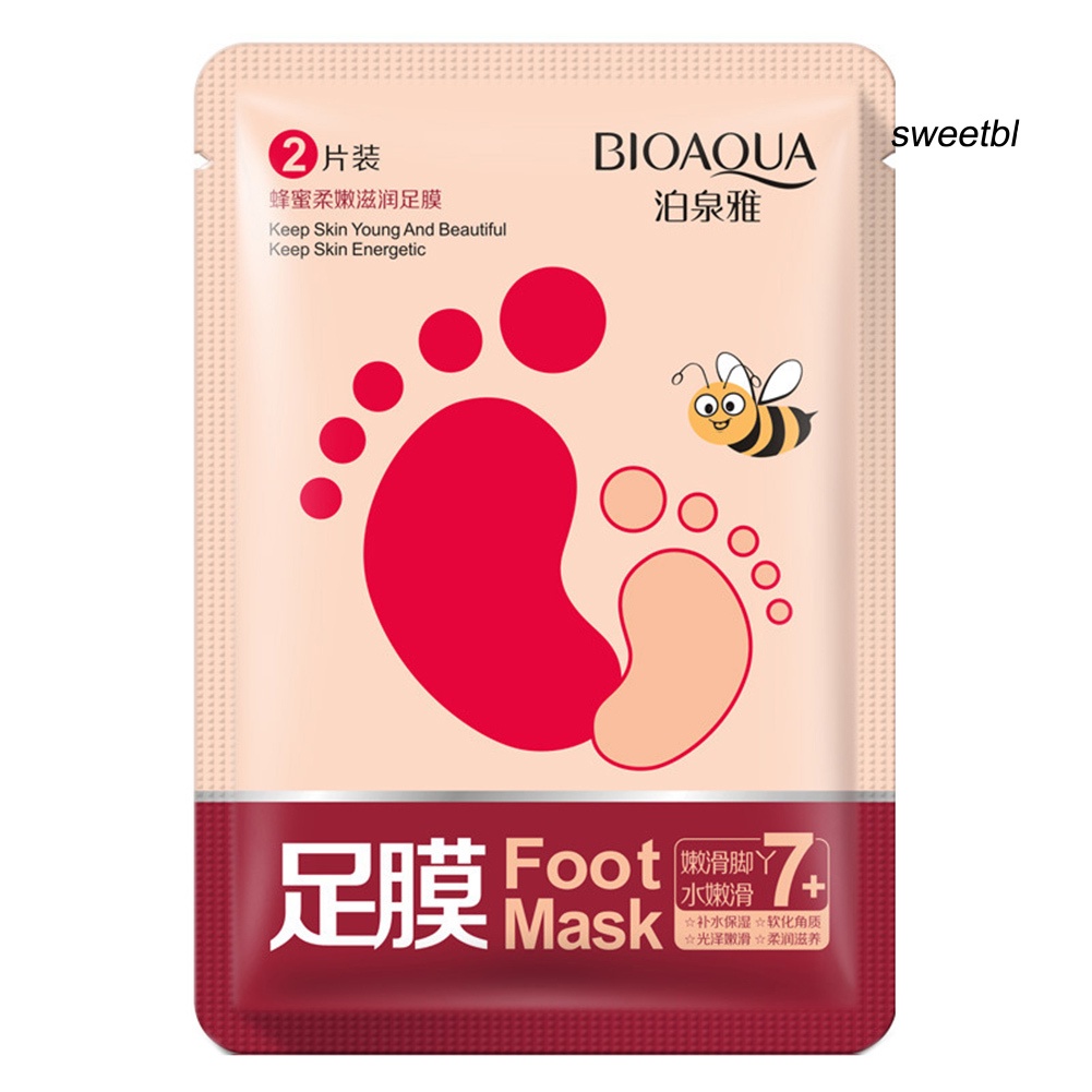 ST BIOAQUA Sock-style Honey Nourish Foot Mask Hydrating Dead Skin Removal Essence