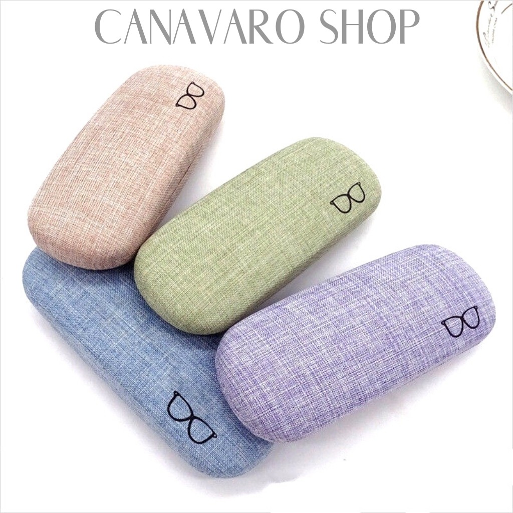 Hộp đựng kính cận đẹp dễ thương cute thời trang cao cấp chống sốc nhiều màu xinh xắn CANAVARO SHOP CN010