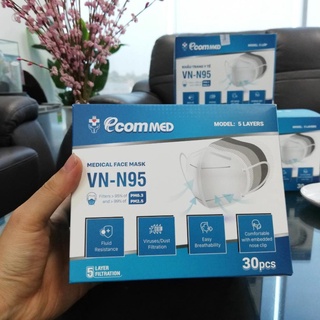 Khẩu Trang N95 EcomMed (Hộp 30 cái)