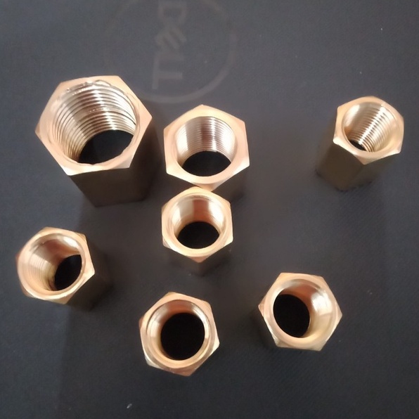 Măng sông ren trong  - đồng thau