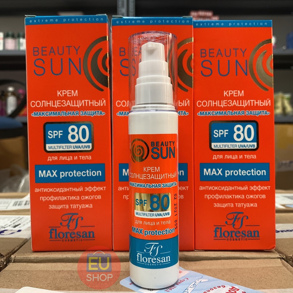 Kem chống nắng Floresan Beauty Sun Nga SPF 60,80,100 Chai 75ml