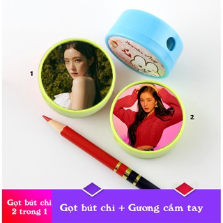 Gọt bút chì Irene Red Velvet 2 trong 1 (gọt bút chì + gương cầm tay)