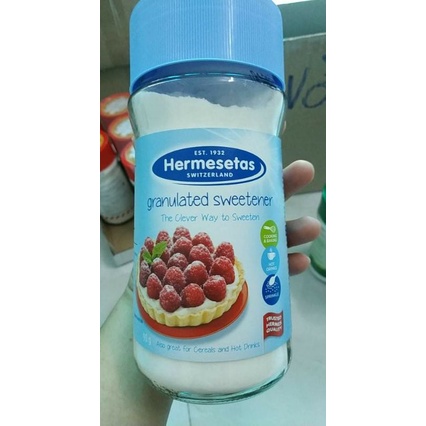 combo 2 hủ đường ăn kiêng Hermesetas hủ thủy tinh 90g