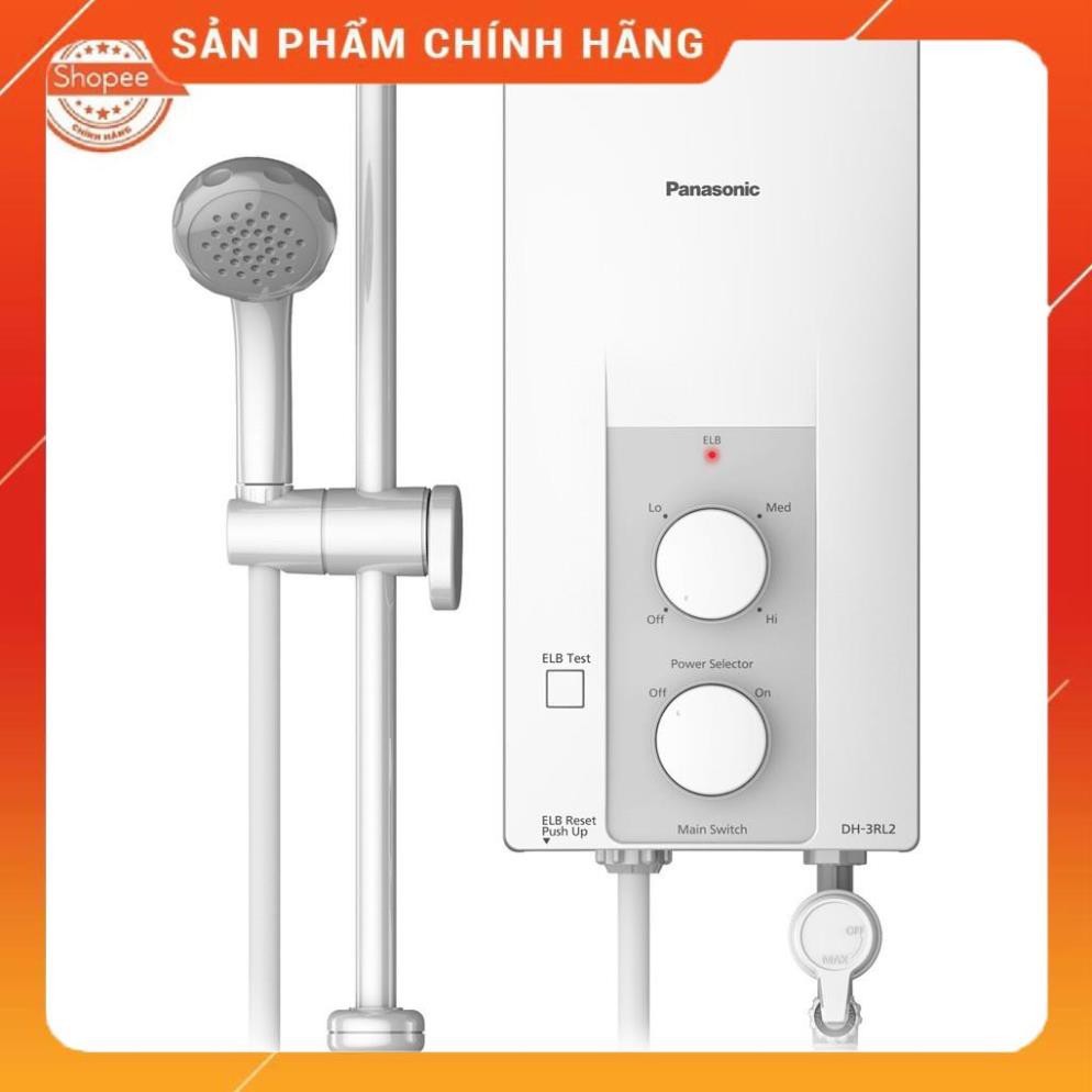 (FREESHIPP) Máy Nước Nóng Trực Tiếp Không Bơm Panasonic DH-3RL2VH (3500W), Bảo Hành 24 tháng